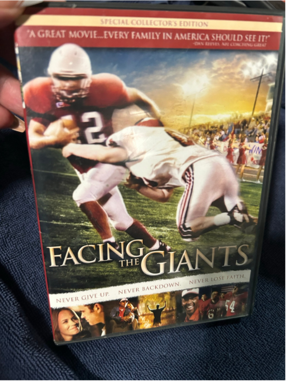 Facing the Giants Special Collector's Edition DVD Red and White